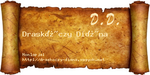 Draskóczy Diána névjegykártya